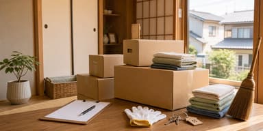 大阪の住宅街に立つ古い住まいと家じまいの費用を考えるイメージ