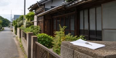 空き家バンク登録と解体・売却の判断をイメージした古い日本家屋の写真
