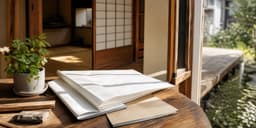 リフォームされ活用される古い日本家屋と自治体窓口の書類をイメージしたメインビジュアル