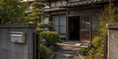 実家を売るか貸すかの判断をイメージした古い日本家屋の写真